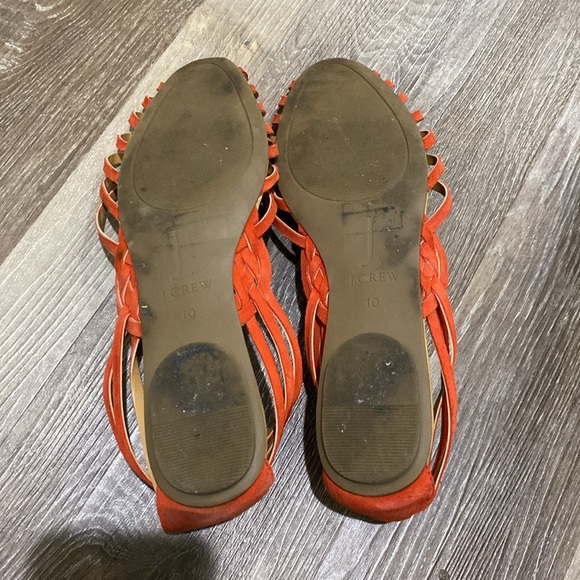 Huarache-style sandals - red suede - Picture 2 of 4